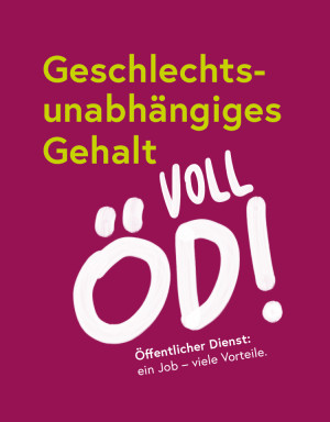 Geschlechtsunabhängiges Gehalt. Voll öd!